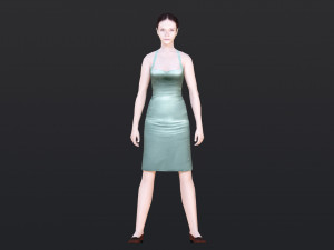 Woman 42 With 52 Animations 32 Morphs 3D 模型