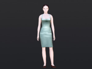Woman 42 With 52 Animations 32 Morphs 3D 模型