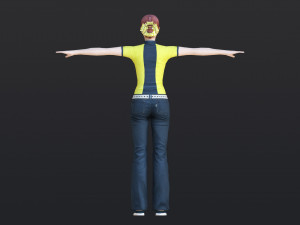 Woman 43 With 52 Animations 32 Morphs 3D Model