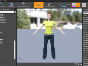 Woman 43 With 52 Animations 32 Morphs 3D Model