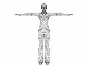 Woman 43 With 52 Animations 32 Morphs 3D Model