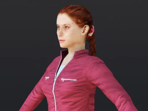 Woman 44 With 52 Animations 32 Morphs 3D Model