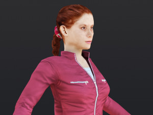 Woman 44 With 52 Animations 32 Morphs 3Dモデル