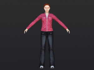 Woman 44 With 52 Animations 32 Morphs 3Dモデル