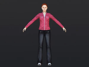 Woman 44 With 52 Animations 32 Morphs 3D Model