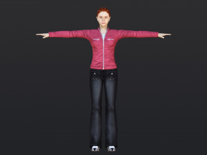 Woman 44 With 52 Animations 32 Morphs 3Dモデル