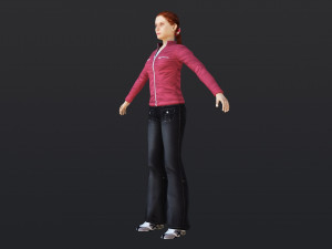 Woman 44 With 52 Animations 32 Morphs 3Dモデル