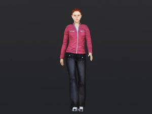 Woman 44 With 52 Animations 32 Morphs 3D Model