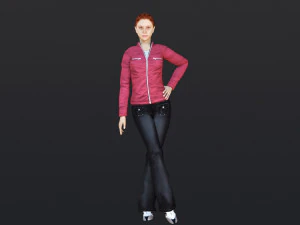 Woman 44 With 52 Animations 32 Morphs 3D Model