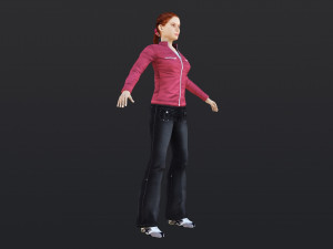Woman 44 With 52 Animations 32 Morphs 3Dモデル