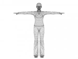 Woman 44 With 52 Animations 32 Morphs 3D Model