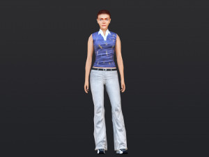 Woman 45 With 52 Animations 32 Morphs Model 3D