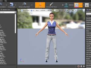 Woman 45 With 52 Animations 32 Morphs 3D Model
