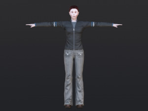 Woman 46 With 52 Animations 32 Morphs Model 3D