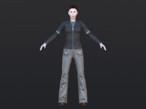 Woman 46 With 52 Animations 32 Morphs Model 3D