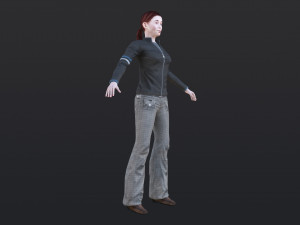Woman 46 With 52 Animations 32 Morphs Model 3D