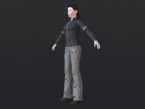 Woman 46 With 52 Animations 32 Morphs Model 3D
