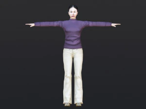 महिला 47 52 एनिमेशन 32 रूप के साथ 3D मॉडल