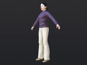 महिला 47 52 एनिमेशन 32 रूप के साथ 3D मॉडल