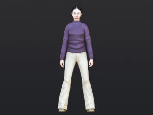 महिला 47 52 एनिमेशन 32 रूप के साथ 3D मॉडल