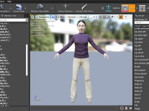 Woman 47 With 52 Animations 32 Morphs 3D Model