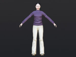 महिला 47 52 एनिमेशन 32 रूप के साथ 3D मॉडल