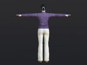 महिला 47 52 एनिमेशन 32 रूप के साथ 3D मॉडल