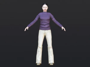 महिला 47 52 एनिमेशन 32 रूप के साथ 3D मॉडल