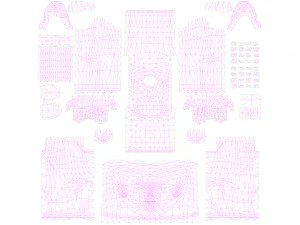 महिला 47 52 एनिमेशन 32 रूप के साथ 3D मॉडल
