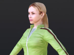 Woman 48 With 52 Animations 32 Morphs 3D Model