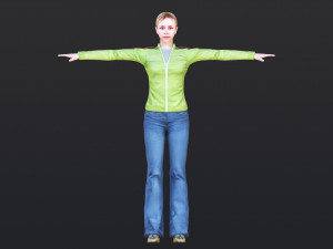 Woman 48 With 52 Animations 32 Morphs 3D 模型
