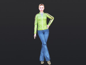 Woman 48 With 52 Animations 32 Morphs 3D 模型