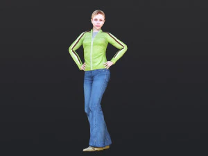 Woman 48 With 52 Animations 32 Morphs 3D Model