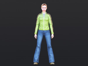 Woman 48 With 52 Animations 32 Morphs 3D 模型