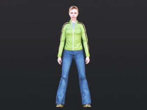Woman 48 With 52 Animations 32 Morphs 3D Model