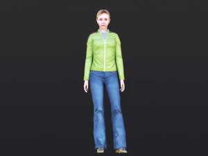 Woman 48 With 52 Animations 32 Morphs 3D Model