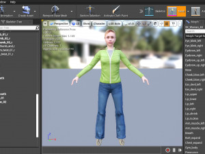 Woman 48 With 52 Animations 32 Morphs 3D 模型