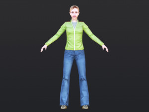 Woman 48 With 52 Animations 32 Morphs 3D 模型