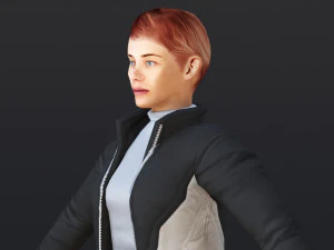 Woman 49 With 52 Animations 32 Morphs 3D Model