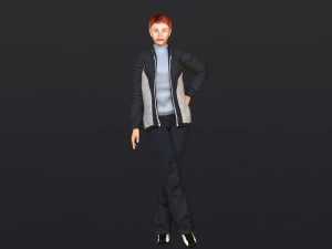 Woman 49 With 52 Animations 32 Morphs 3D Model