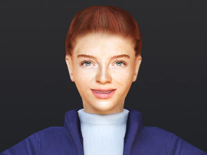 Woman 50 With 52 Animations 32 Morphs 3D Model