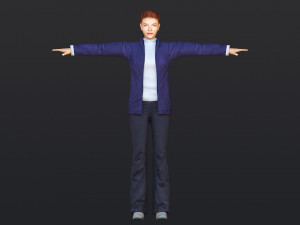 Woman 50 With 52 Animations 32 Morphs 3D-Modell