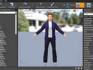 Woman 50 With 52 Animations 32 Morphs 3D Model