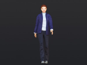 Woman 50 With 52 Animations 32 Morphs 3D-Modell