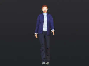 Woman 50 With 52 Animations 32 Morphs 3D Model