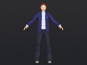 Woman 50 With 52 Animations 32 Morphs 3D-Modell