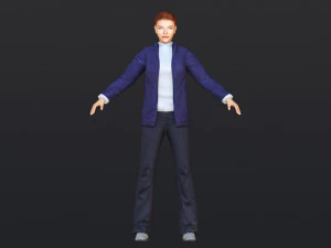 Woman 50 With 52 Animations 32 Morphs 3D Model