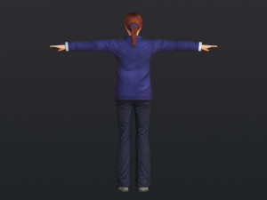 Woman 50 With 52 Animations 32 Morphs 3D-Modell