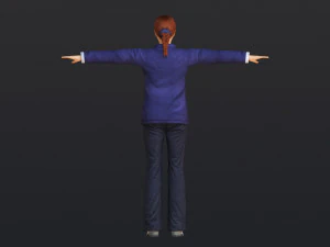 Woman 50 With 52 Animations 32 Morphs 3D Model