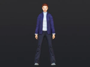 Woman 50 With 52 Animations 32 Morphs 3D Model